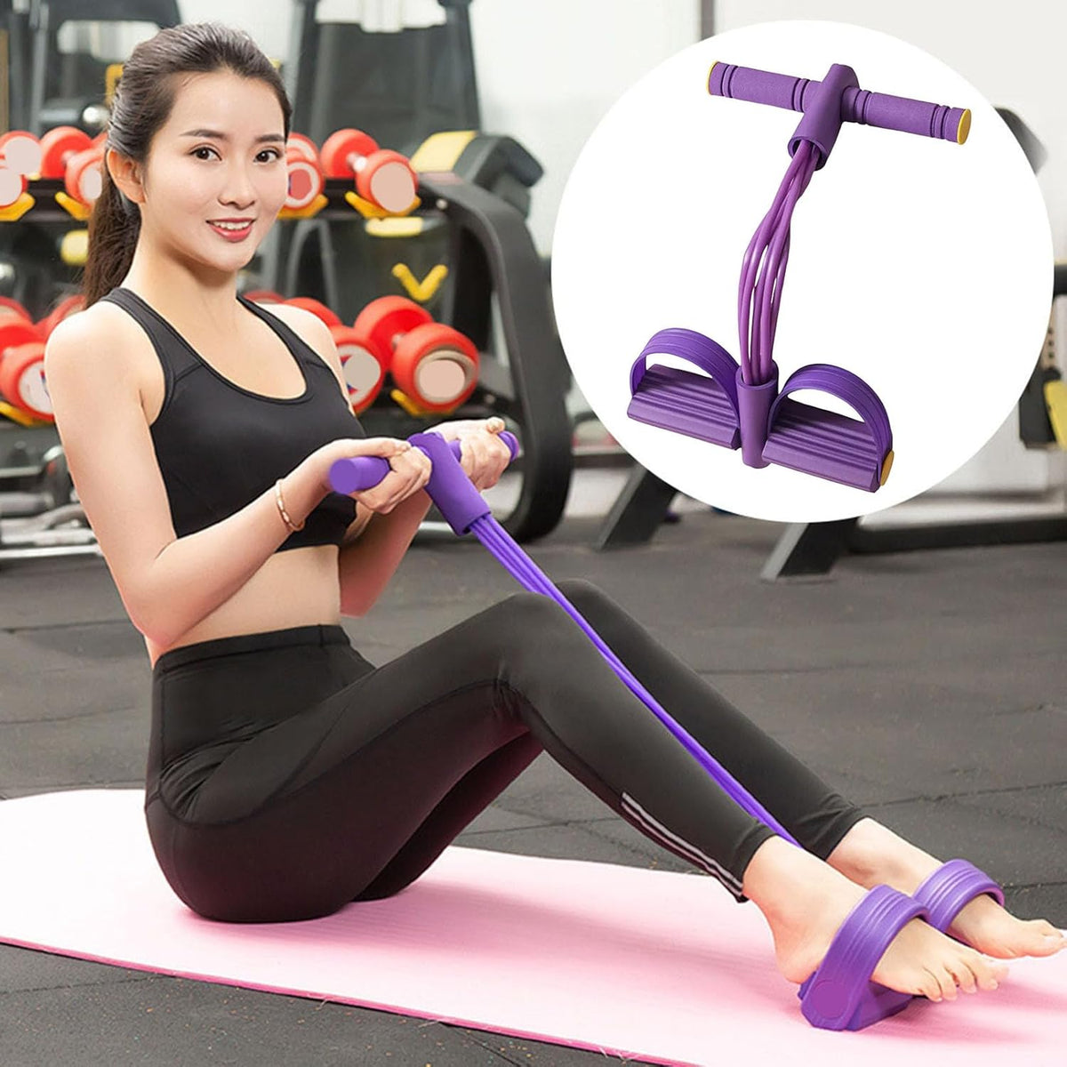 MoonFlex™ — 6-Tube Pedal Resistance Trainer