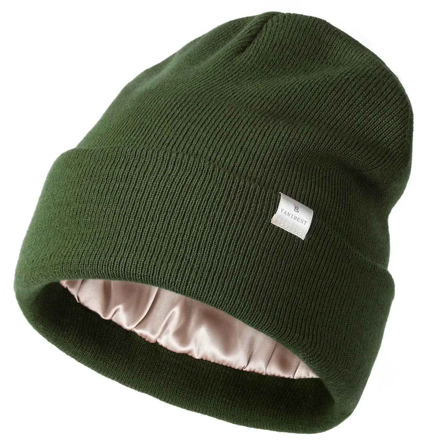 Butter Satin Lined Knit Skull Beanie