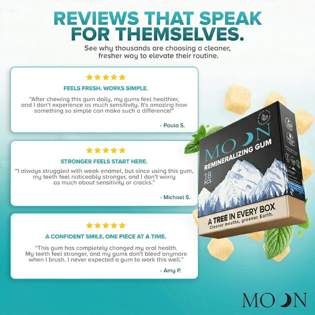 MoonWhite™️- Remineralizing Gum