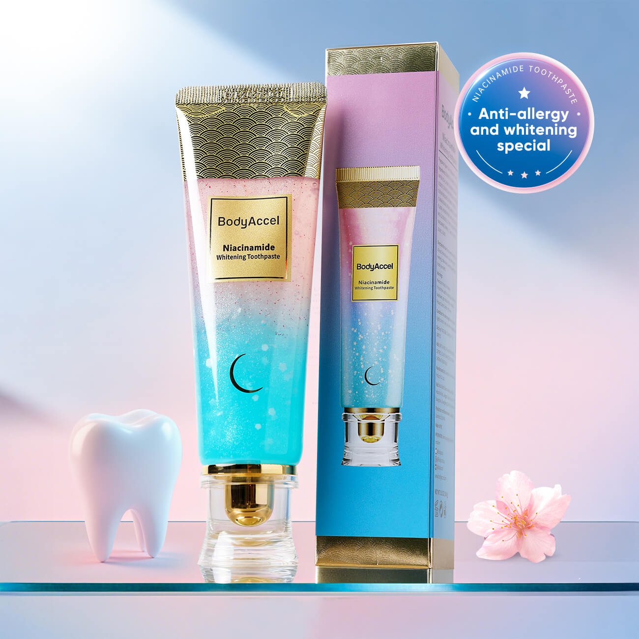 MoonWhite Niacinamide Whitening Toothpaste