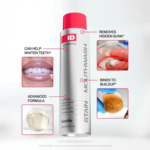 Starter Bundle, V34 Whitening Strips & iD Whitening Mouthwash to Whiten Teeth & Freshen Breath