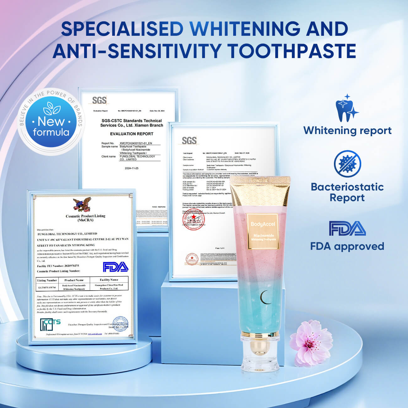 MoonWhite Niacinamide Whitening Toothpaste