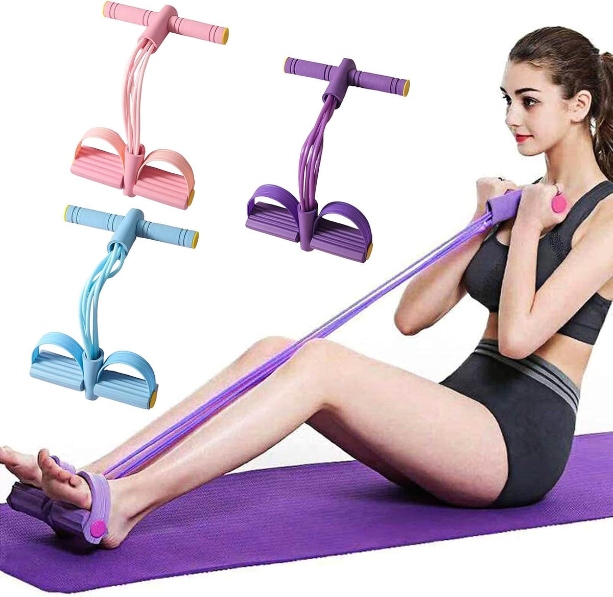 MoonFlex™ — 6-Tube Pedal Resistance Trainer