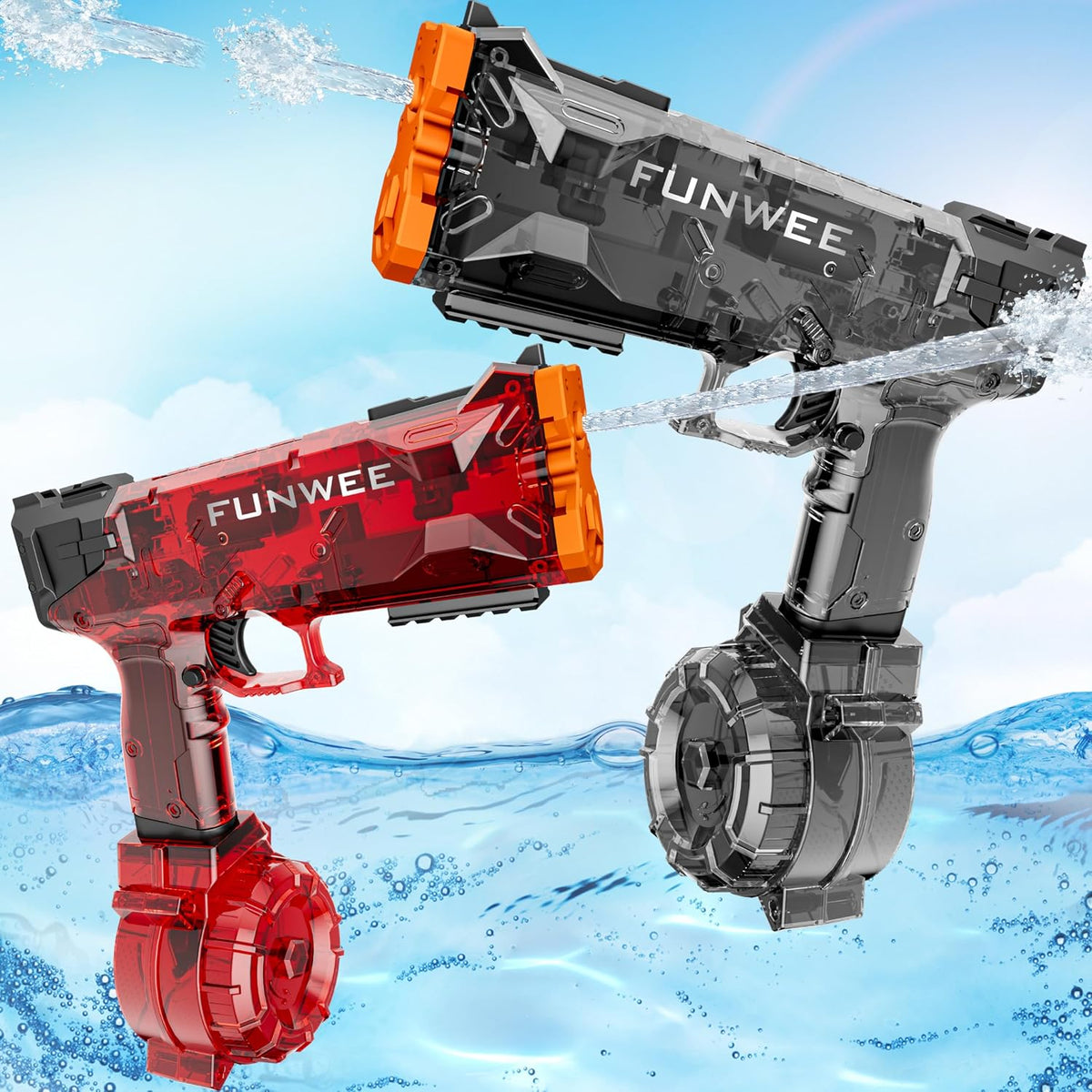 AquaTitan™ — 750cc Electric Water Blaster · LED · Auto-Fire