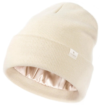 Butter Satin Lined Knit Skull Beanie