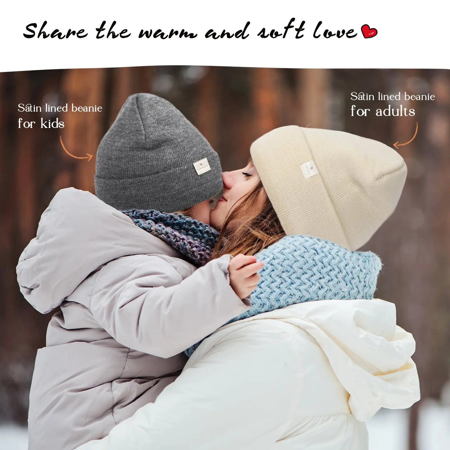 Butter Satin Lined Knit Skull Beanie