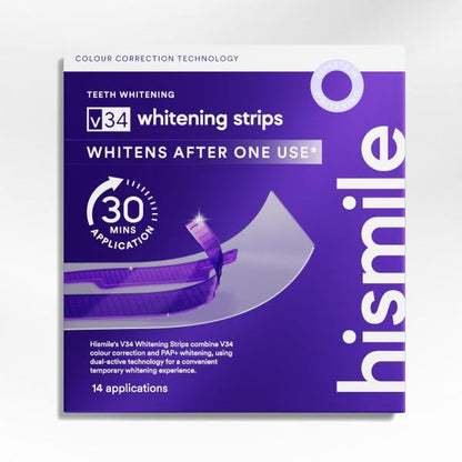 Starter Bundle, V34 Whitening Strips & iD Whitening Mouthwash to Whiten Teeth & Freshen Breath
