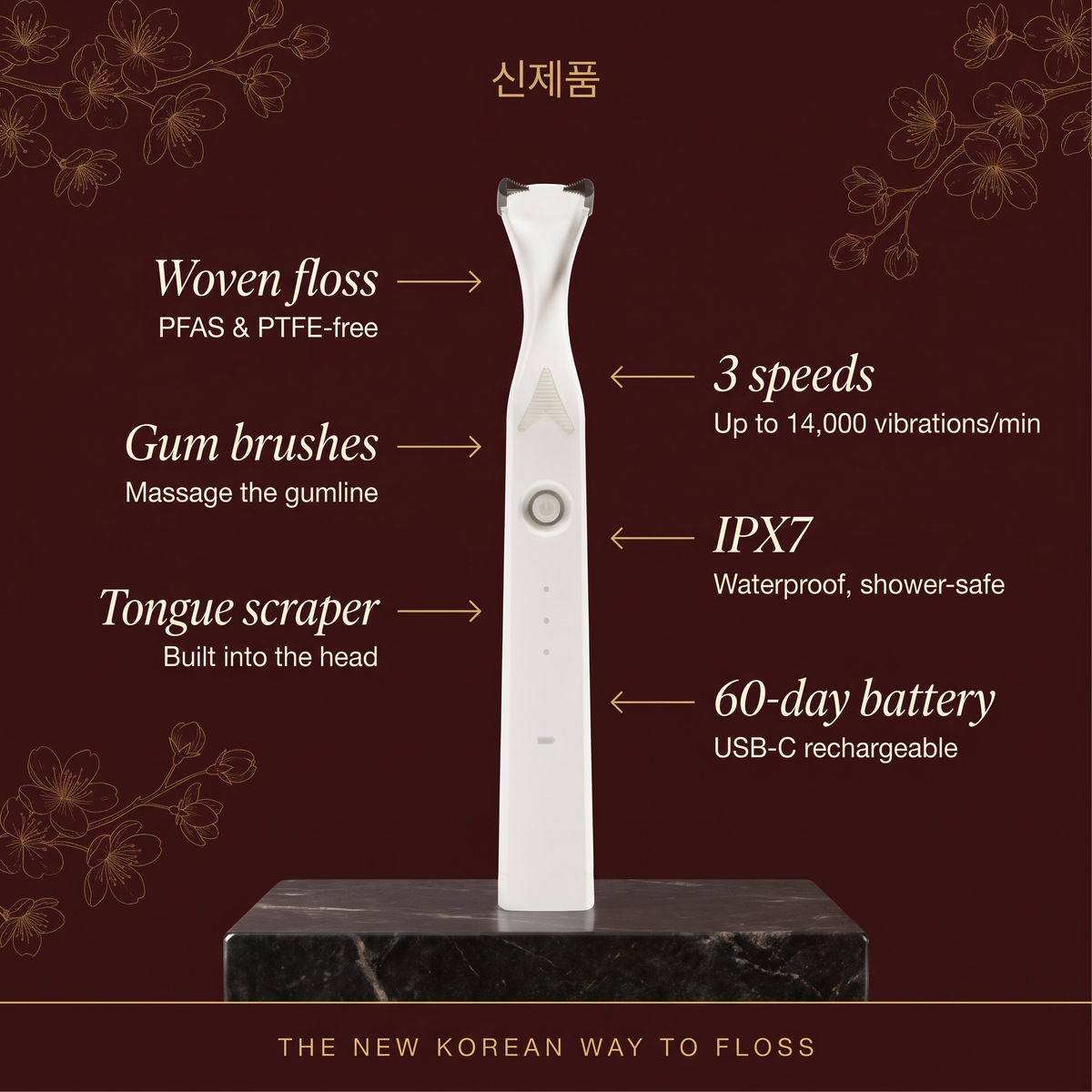 Sonic Flosser features