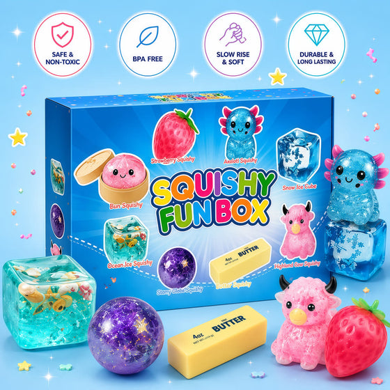 8-Piece Set Squishy Box