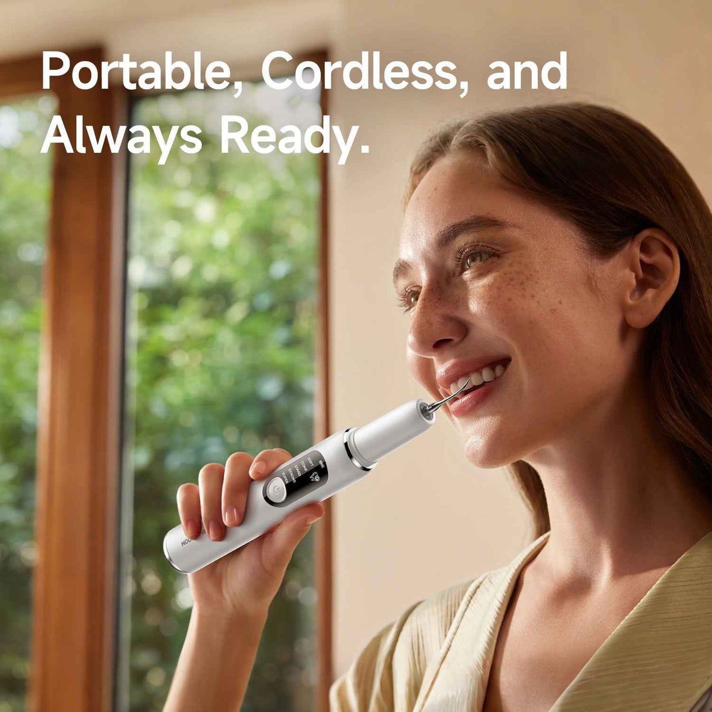 Ultrasonic Tooth Cleaner - Smart Dental Plaque Remover for Effective Oral Hygiene