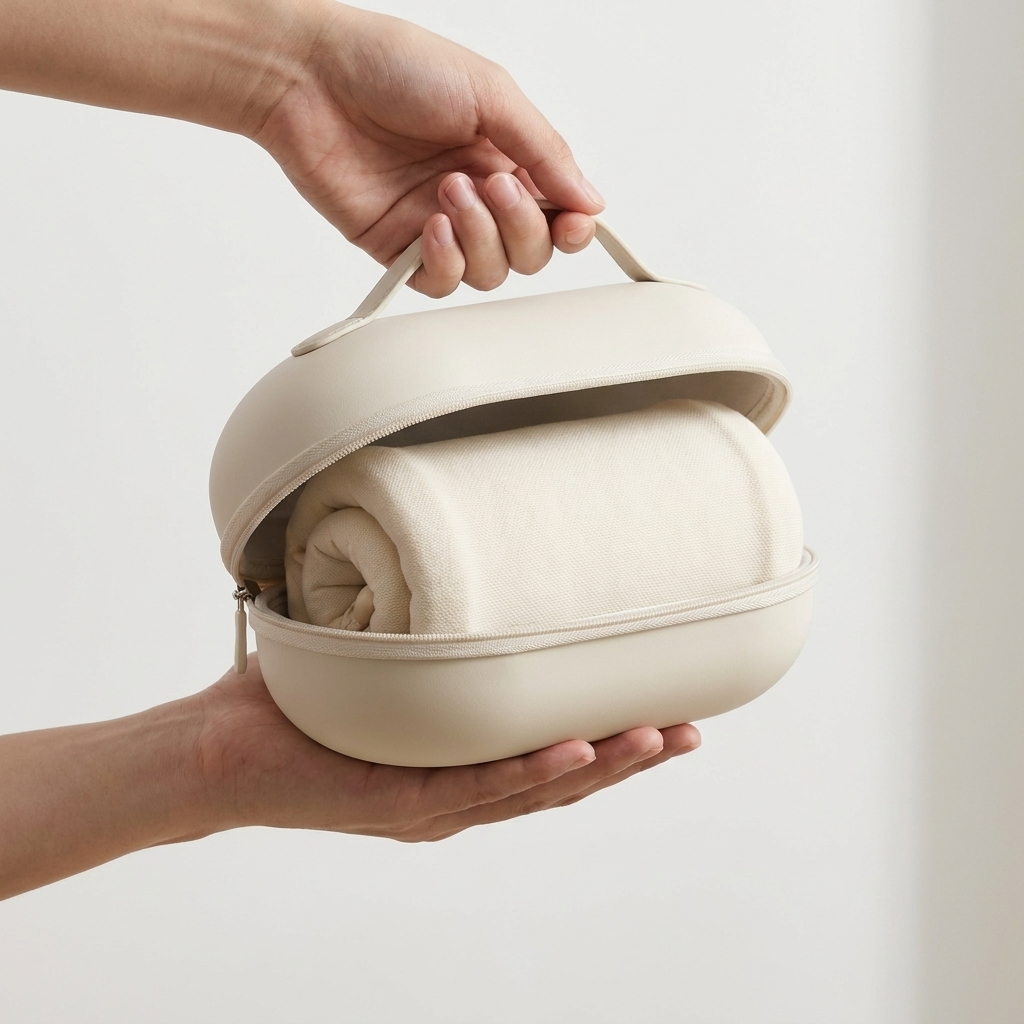 Packs compact into carry case