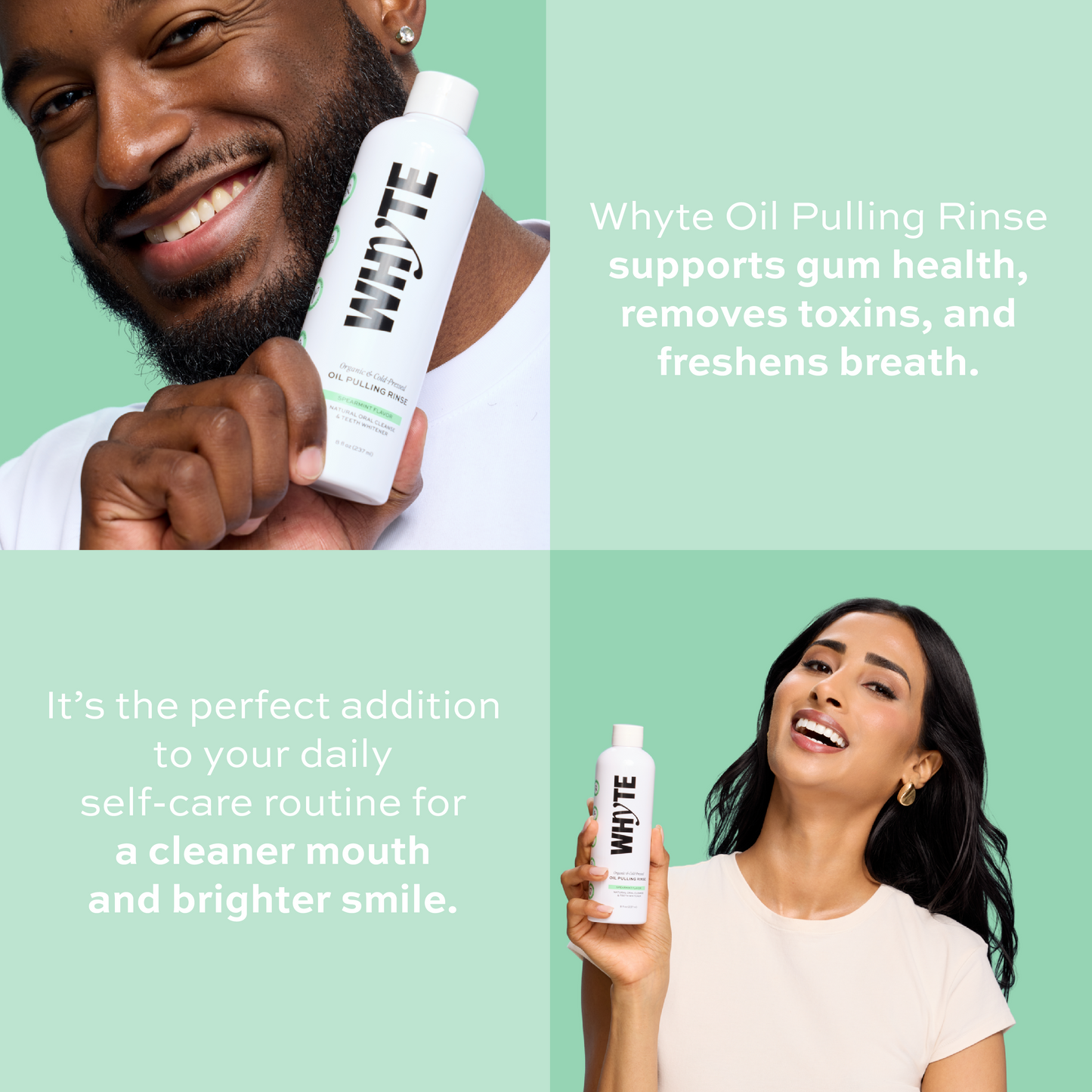 Spearmint Oil Pulling Rinse