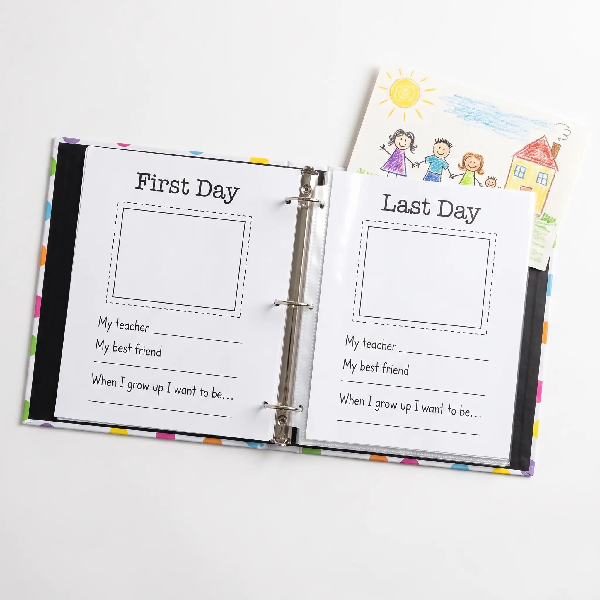 Inside spread with first day and last day pages